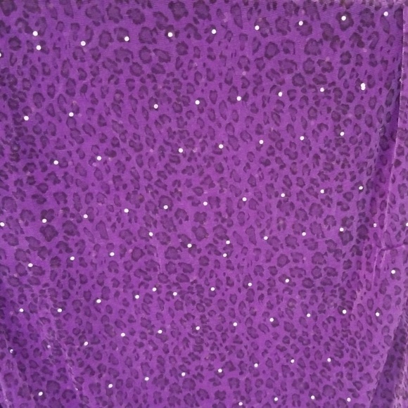 Purple leopard print infinity scarf lightweight - Picture 3 of 3